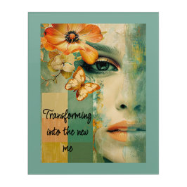 Omvandla till New Me Acrylic Wall Art