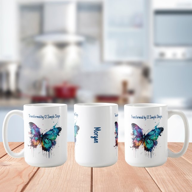 Omvandlad genom 12 enkla steg - Anpassat namn Kaffemugg (Skapare uppladdad)