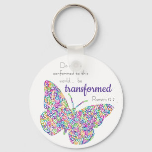 "...omvandlas" Butterfly Keychain" Nyckelring