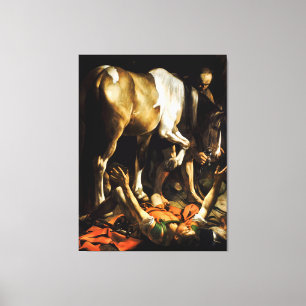 Omvandling av Caravaggio till Damaskus Canvastryck