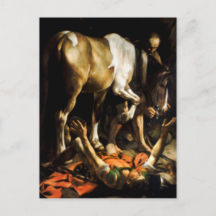 Omvandling av Caravaggio till Damaskus Vykort