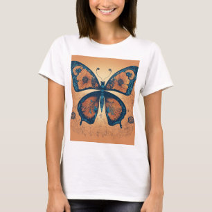 "Omvandling av Elegant: Minimalistisk fjäril T-Sh T Shirt