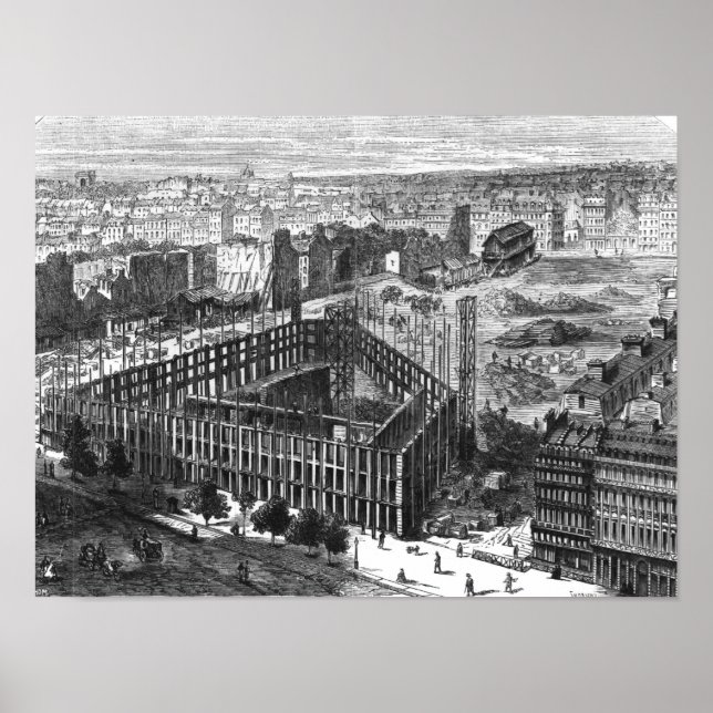 Omvandling av Paris: Byggnad 1861 Poster (Framsidan)