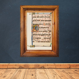 Omvandling av saint Paul Medieval Manuscript Poster