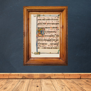 Omvandling av saint Paul Medieval Manuscript Poster