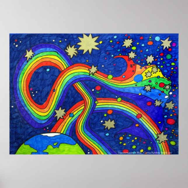 Omvandling i blått Poster (Framsidan)