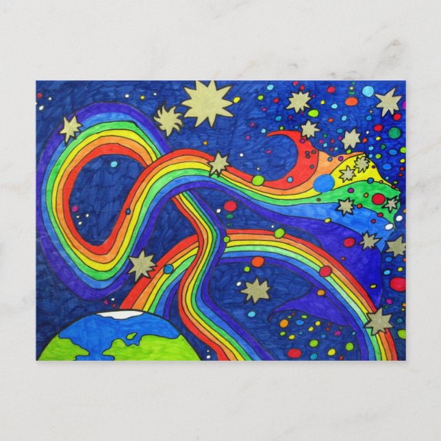 Omvandling i blått vykort (Framsida)