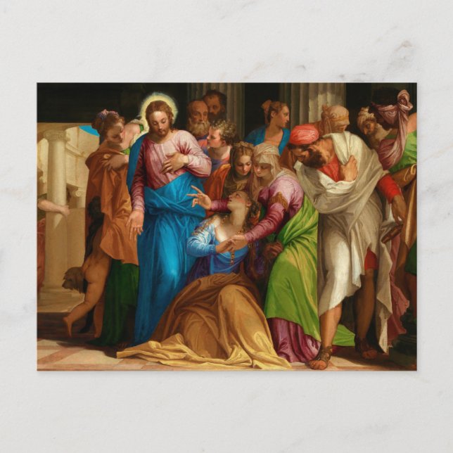 Omvandlingen av Mary Magdalene från Paolo Veronese Vykort (Framsida)