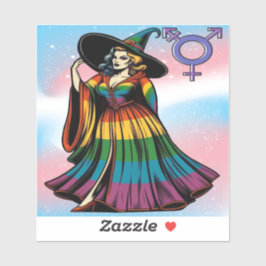 Omvandlingsavstånd i regnbåge Flagga Clothing Klistermärken