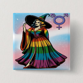 Omvandlingsavstånd i regnbåge Flagga Clothing Knapp