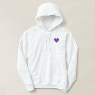 omvänt hjärta hoodie