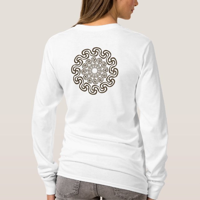 omvänt krökt hakkors tee shirt (Baksida)