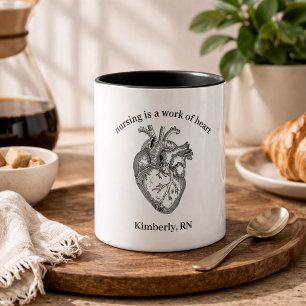 Omvårdnad är ett hjärtats arbete Kaffe kopp