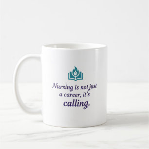 Omvårdnad är ett Kallande Modern Medicinsk Identit Kaffemugg