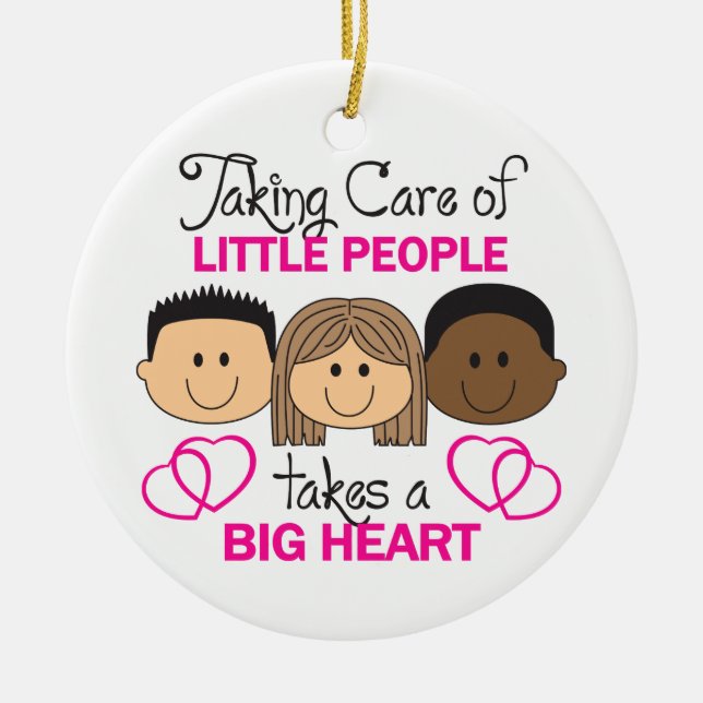 Omvårdnad Julgransprydnad Keramik (Framsidan)