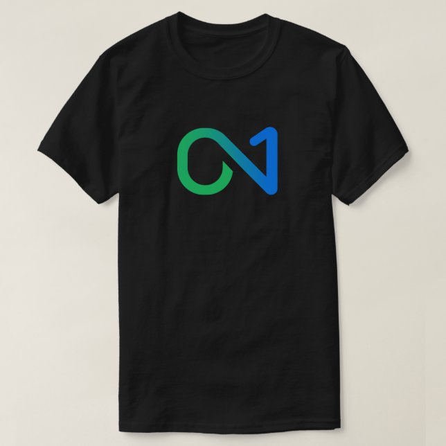 ON1-Logotyp (blå Grönt) T-Shirt (Design framsida)