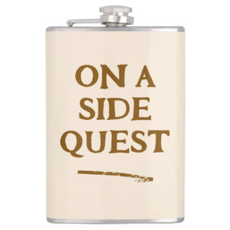 On a Side Quest Vinyl Wrapped Flask Fickplunta