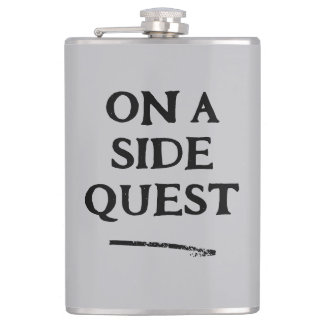 On a Side Quest Vinyl Wrapped Flask Fickplunta