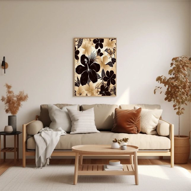 Ön Abstrakten Tropical Hawaiian Blommigt  Poster (Skapare uppladdad)
