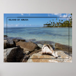ön Aruba Beach Poster