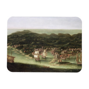 Ön av Barbados, c.1694 (olja på kanfas) Magnet