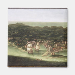 Ön av Barbados, c.1694 (olja på kanfas) Magnet