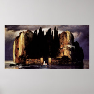 Ön av de döda av Arnold Bocklin Poster