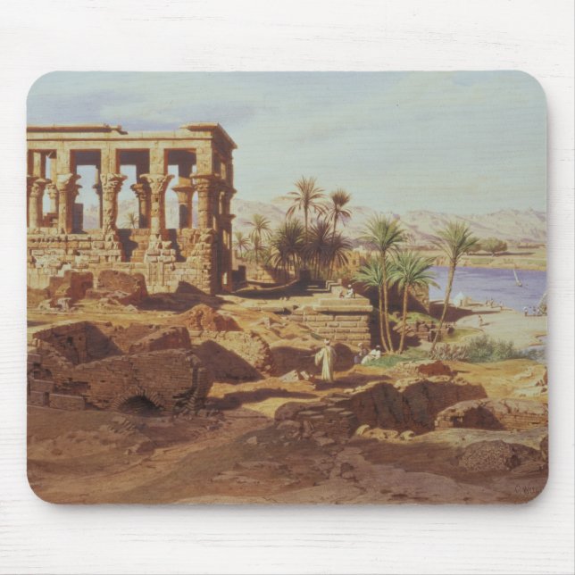 Ön av Philae, 1866 (w/c) Musmatta (Framsidan)
