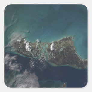 ön Bahamas'Andros Fyrkantigt Klistermärke