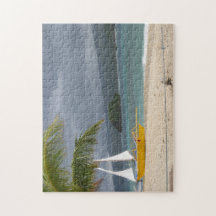 Ön Beach Boat Paradise Jigszle Puzzle