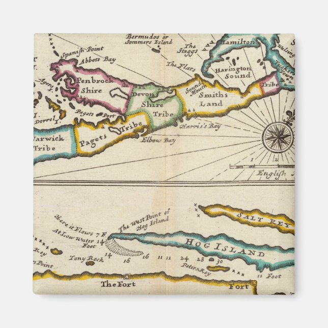 ön Bermuda, en del av Providence Island Magnet (Framsidan)