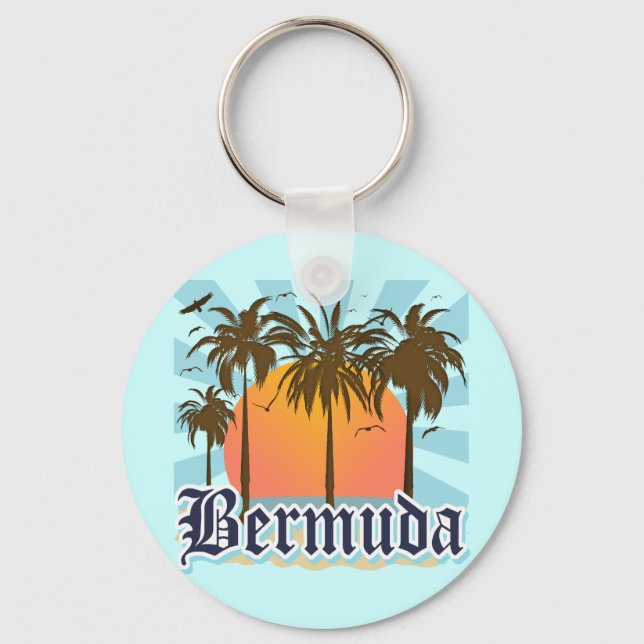ön Bermuda Souvenirs Nyckelring (Framsida)