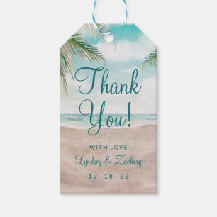 Ön Breeze Payed Beach Wedding Tack Presentetikett