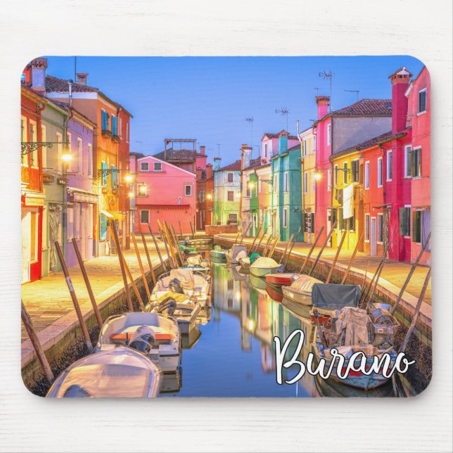 ön Burano, Italien Musmatta (Framsidan)
