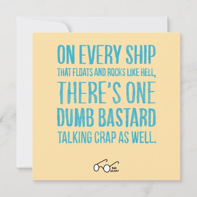 On Every Ship Julkort (Framsida)