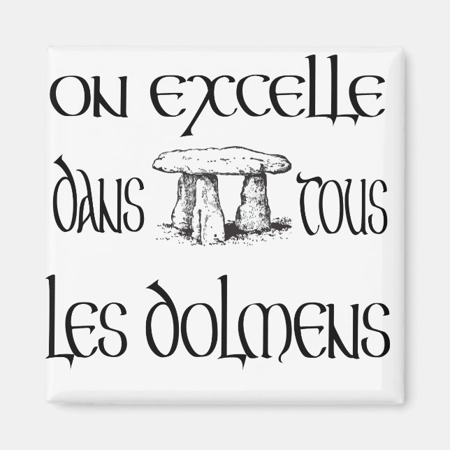 On excelle dans tous les dolmens magnet (Framsidan)