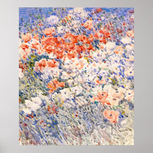 Ön Garden - Childe Hassam - Impressionism Poster