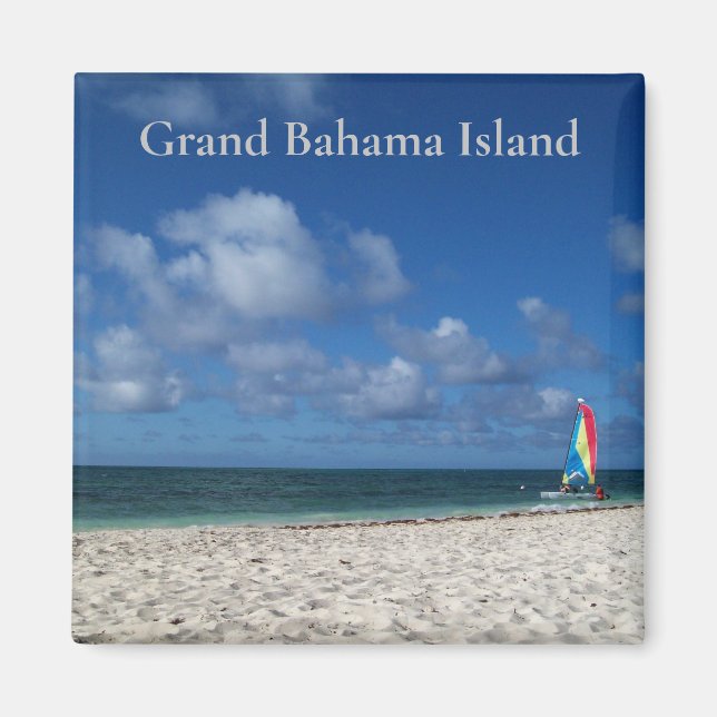 ön Grand Bahama Magnet (Framsidan)