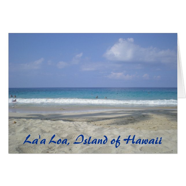 ön Hawaii Hälsningskort (Framsidan Horizontal)