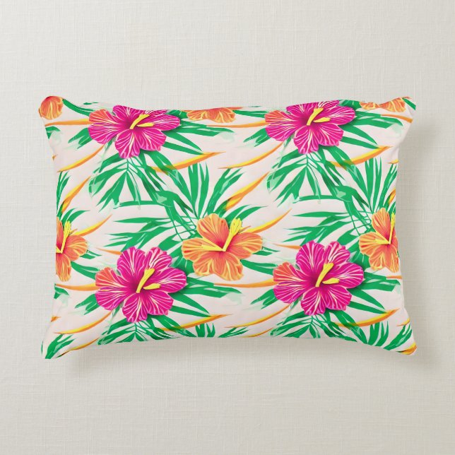 Ön Hibiscus accent Pillow Prydnadskudde (Framsidan)