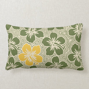 ön Hibiscus Hawaiian Reversible Lumbar Pillow Lumbarkudde