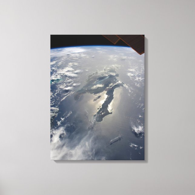 ön Hispaniola med Sunglin Canvastryck (Framsida)