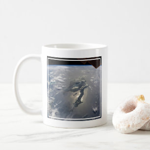 ön Hispaniola med Sunglin Kaffemugg