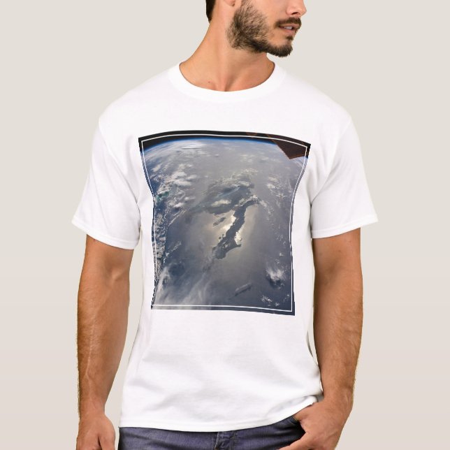 ön Hispaniola med Sunglin T Shirt (Framsida)