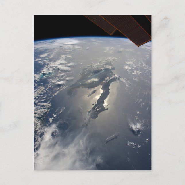 ön Hispaniola med Sunglin Vykort (Framsida)