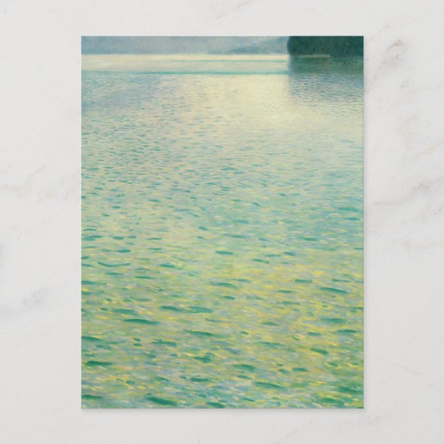 Ön i Attersee av Gustav Klimt Vykort (Framsida)