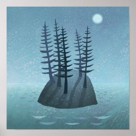 Ön i oceankonsten poster