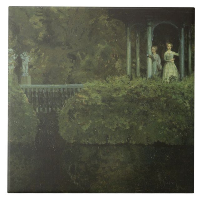 ön Kärlek (av Konstantin Somov) Kakelplatta (Framsidan)