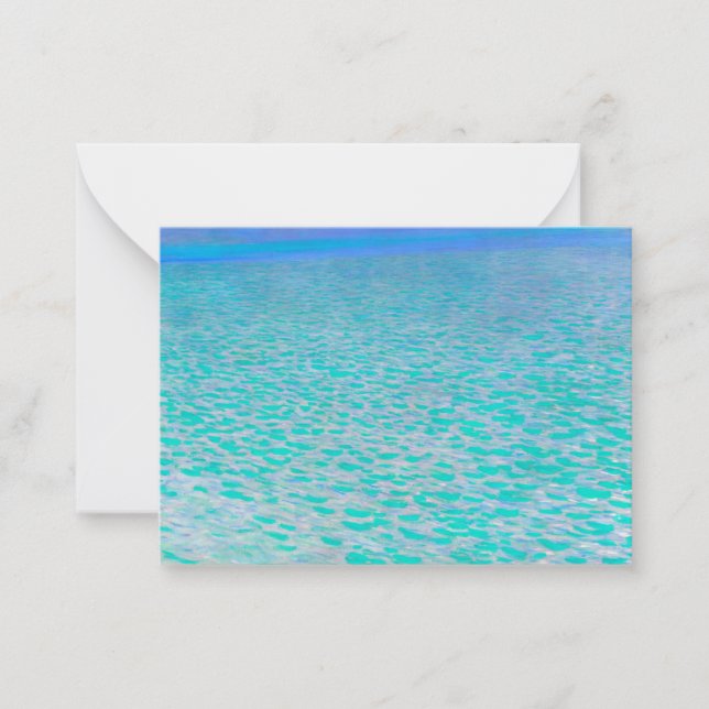 On Lake Attersee by Gustav Klimt Anteckningskort (Framsida)