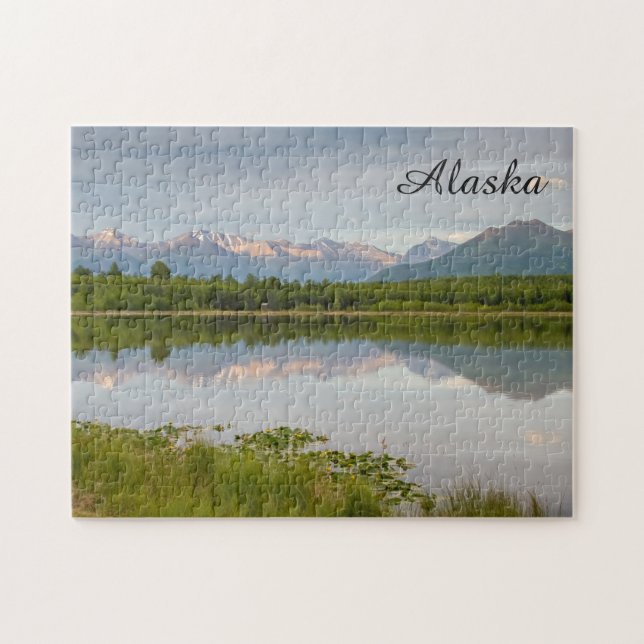On-line Alaska souvenir - bergreflexion Pussel (Horisontell)